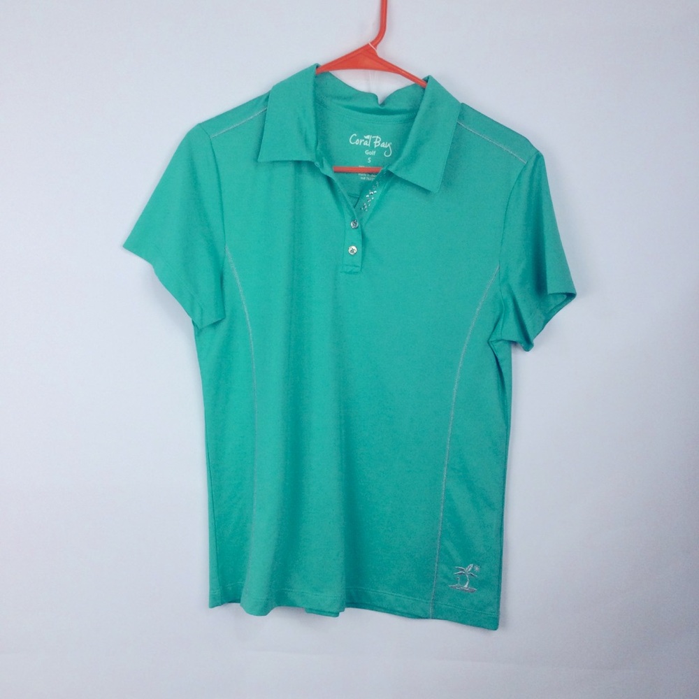 Coral Bay Women's Golf Polo Shirt size Small‎